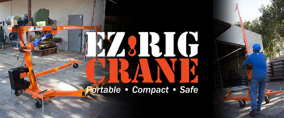 The EzRig Crane solves your unique lifting needs